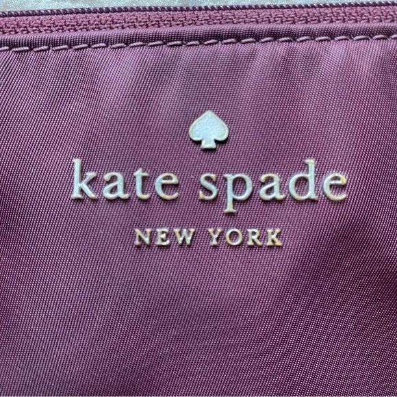 Kate Spade Packable Nylon Pouch in Deep Berry - Picture 6 of 6